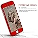 VANCKE iPhone 7 Plus case,Full Body Slim Fit Case with Tempered Glass Screen Protector Ultra Thin Light Weight Hard Snap-On for Apple iPhone 7 Plus 5.5 inch (red)