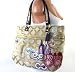 Coach Limited Edition Poppy Pop C Applique Signature Glam Bag Tote