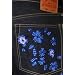 EVISU Jeans Genes Flower Daicock Mens Embroidered Flower Dark Wash Denim Jeans Pants Size 38 x 36 EVISU Jeans Genes Flower Daicock Mens Embroidered Flower Dark Wash Denim Jeans Pants Size 38 x 36