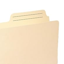 Smead Pocket, Letter, 2/5 Cut Tab, 1-Inch Expansion, Manila, 50 per Box (75487)