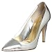 daniblack Women's Valentina Pump,Silver,8.5 M