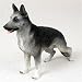 German Shepherd, Silver/Black Original Dog Figurine (4in-5in)