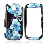 for Palm Pixi & Palm Pixi PLUS Hard Case BLUE Flowers