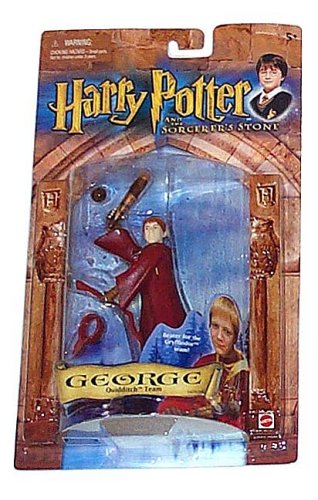 Childrens Toyshop  Toys : Harry Potter Figures - George playing Quidditch