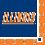 Illinois Fighting Illini Paper Beverage Napkins