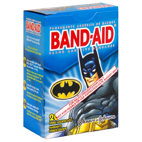 Band-Aid Batman Assorted Sizes 20 sterile assorted sizes