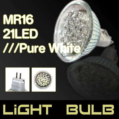 Mr16 21 Leds 12v Wide Angle White Spot Light Lamp Bulb