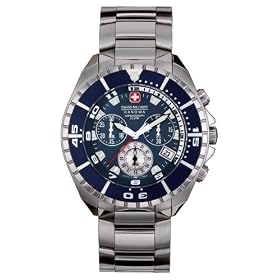 Swiss Military Hanowa Men's Sealander 316L Stainless Steel Blue Dial Watch #06-5096-04-003