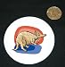 3 button / pin printed with nature, environment, savannah, fauna, aardvark, animal, afer