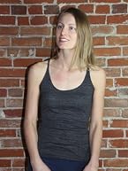 Embroidered Aum (Om) Triblend Racerback Tank Top