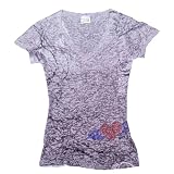 Burnout Crystal Heart Shirt