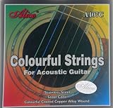 Produkt-Bild: farbige Saiten, Gitarrensaiten f&uuml;r Westerngitarre 407C