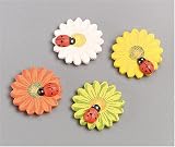 Eigenschaften KnorrPrandell / Gütermann / KnorrPrandell 8002452 - Blume mit Marienkäfer 3cm, 8 Stück/Beutel