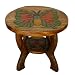 Handmade Kids Furniture - Carved Wood Childrens Table With Butterfly Design & Painted Accents