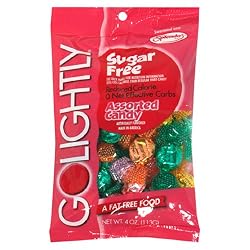 GoLightly Sugar-Free Candy, Assorted Hard Candy, 4-Ounces (Pack of 12)