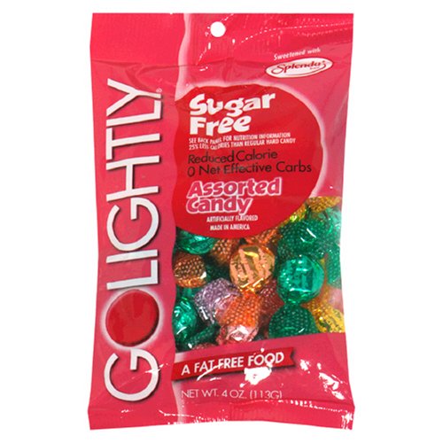 GOLIGHTLY Sugar-Free Candy, Assorted Hard Candy, 4-Ounces (Pack of 12) by GOLIGHTLY