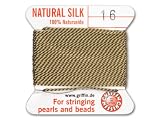 Griffin Bead Cord 100% Silk - No. 16 (1.05mm) Beige