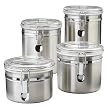Stainless Steel 4-pc. Canister Set