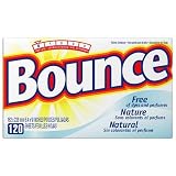 Bounce Fabric Softener Sheets, Free of Dyes and Perfumes, 120-Count Boxes (Pack of 3)