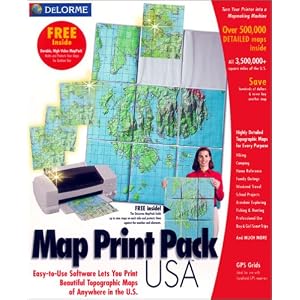 Map Print Pack by DeLorme US Software