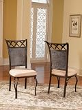 Thyme Antique Bronze with Black Highlights Dining Side Chair, 18-3/4" Seat Height - 2 pcs in 1 carton By Powell Furniture