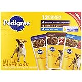 Pedigree ~ Little Champions ~ Food for Small Dogs ~ Casserole Variety Pack ~ Box of 12 / 5.3oz Pouches