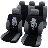 Zoom Produkt-Bild: Cartrend 79-4410-16K Sitzbezug Komplett-Set "Vision" silber, mit Dokunaht