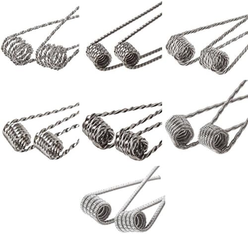 14pc Exotic Coil Sample Pack Clapton Hive Quad Twisted Tiger Flat Twisted Tank Track Staple with Japanese Cotton