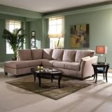 Drew Sectional LAF Chaise Lounge and RAF Sofa Set (Microsuede Khaki) (39H x 82W x 37D)