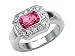 1.30 cts Genuine Pink Sapphire Ring - 14kt White or Yellow Gold LIFETIME WARRANTEE