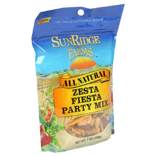 Sunridge Farms Zesta Fiesta Party Mix, 7-Ounce Bags (Pack of 12) by SunRidge Farms
