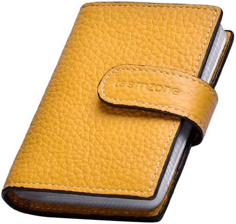 Teemzone Women's Leather Business Credit Id Card Case