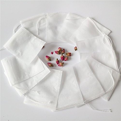 Lucklovely Empty Tea Filter Bags Disposable Tea Infuser with String 79cm for Loose Tea 500Pcs