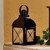 DRAGIMEX 24021 Laterne 11,5x11,5x22cm Metall schwarz