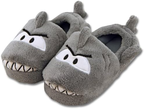 Stephen Joseph Toddler's Silly Slippers (Small (7/8), Shark)