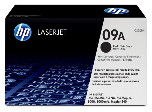 HP LaserJet 09A Black Print Cartridge in Retail Packaging