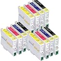 3 Sets of 4 Compatible Ink Cartridges Epson Stylus S20 SX100 SX105 SX200 SX205 SX400 SX405 S21 SX110 SX115 SX410 SX415 SX515W SX210 SX215 (Includes 3 Of Each Replacement For T0711 T0712 T0713 T0714)