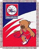 NBA Philadelphia 76ers 36-Inch-by-46-Inch Woven Jacquard Baby Throw