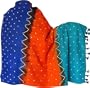Shawls Wraps in Tie & Dye Print in Wool Fabric 80 x 35 inches