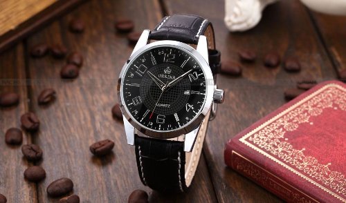 Orkina Mens Boyfriend Black Silver Date Sport Quartz Leather Wrist Watch Gift ORK057
Orkina Mens Boyfriend Black Silver Date Sport Quartz Leather Wrist Watch Gift ORK057