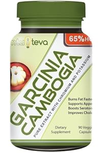 Pure Garcinia Cambogia Extract 65% HCA 1500mg Strong* Pure and Potent Formula 90 Caps As Seen on Dr Oz - Fully Guaranteed By Intuiteva