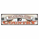 NHL Philadelphia Flyers 9-by-30 Wood Sign