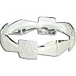 Fashion Costume Jewelry India Rodium Plated Bangle BraceletsBracelets 2.5 inches