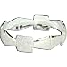 Fashion Costume Jewelry India Rodium Plated Bangle BraceletsBracelets 2.5 inches