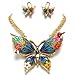 Beautiful Chunky Multi Color Butterfly and Flowers title=