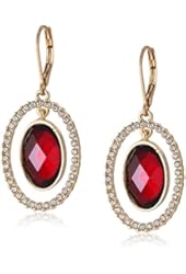 Napier "Evening Soiree" Oval Orbital Drop Earrings