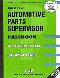 Automotive Parts Supervisor
