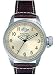 Nautica Men's Brushed Stainless Steel case Brown Leather Strap Watch