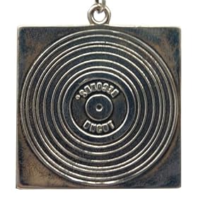 Music Jewelry - DJ Album, Pendant , Silver