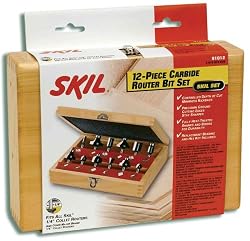 Skil 91012 12pc Router Bit Set